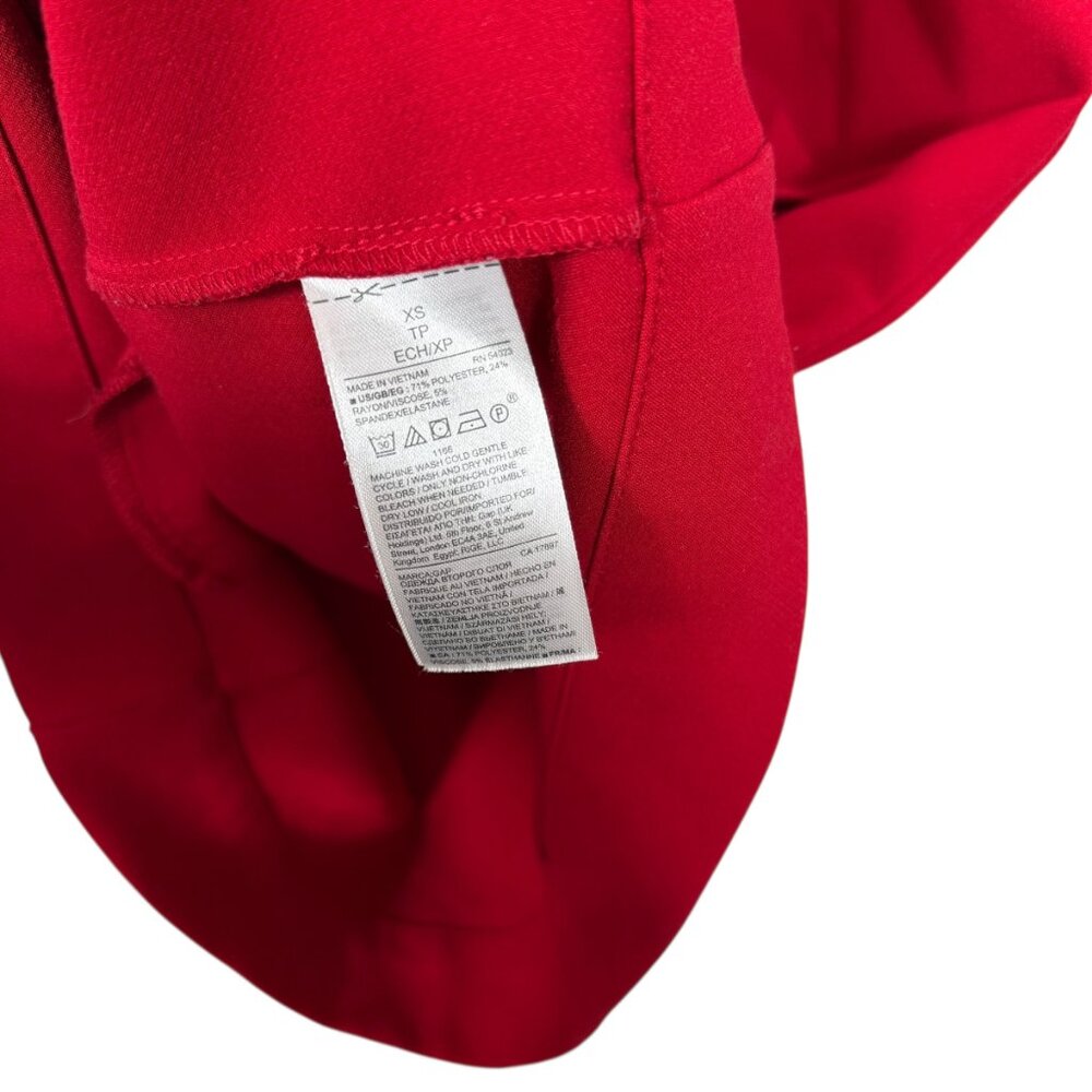 GAP Shift Dress XS Red V Neck Pockets Valentines Business Casual Sleeveless - Picture 9 of 11